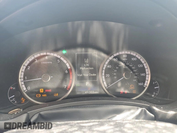 2020 Lexus NX 300 F Sport with VIN JTJSARBZ7L2162400, listed as a Copart auction lot 62706025 with 49,303 mi miles and Non repairable. Bid and sale history available at DreamBid. Image 9.