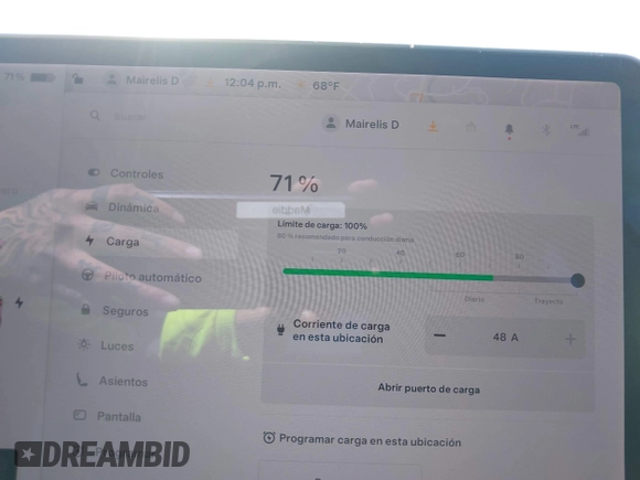 2018 Tesla Model 3 Long Range Battery with VIN 5YJ3E1EA7JF020173, listed as a IAAI auction lot 42046312 with 83,395 mi miles and . Bid and sale history available at DreamBid. Image 18.