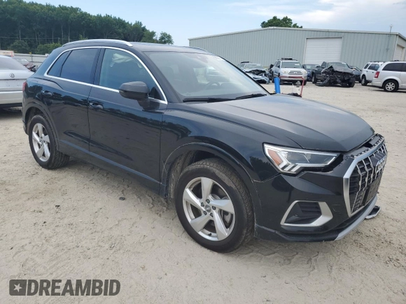 2019 Audi Q3 Premium Plus with VIN WA1BECF31K1082406, listed as a Copart auction lot 58633173 with 7,619 mi miles. Bid and sale history available at carsss.com. Image 4.