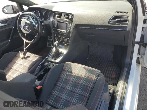 2015 Volkswagen Golf GTI S w/Performance Pkg with VIN 3VWT47AUXFM057367, listed as a Copart auction lot 47243284 with 57,496 mi miles. Bid and sale history available at carsss.com. Image 8.
