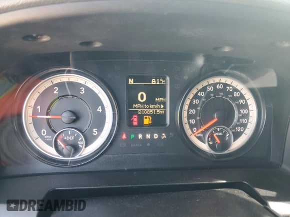 2018 Ram 2500 Tradesman with VIN 3C6UR5HL0JG379895, listed as a Copart auction lot 54897775 with 210,851 mi miles and Clean Title. Bid and sale history available at carsss.com. Image 9.