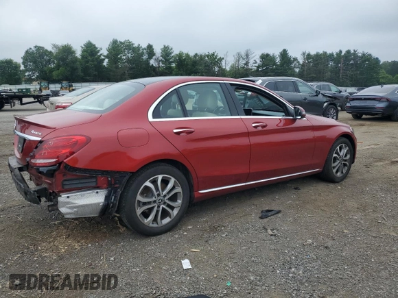 2017 Mercedes-Benz C 300 with VIN 55SWF4KB3HU224146, listed as a Copart auction lot 62603675 with 49,317 mi miles and Salvage title. Bid and sale history available at DreamBid. Image 3.