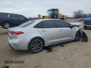 2021 Toyota Corolla SE with VIN 5YFP4MCE8MP073677, listed as a Copart auction lot 48696285 with Not Provided miles and Salvage Title. Bid and sale history available at carsss.com. Image 3.