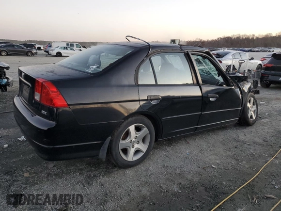 2004 Honda Civic EX with VIN 2HGES26764H527446, listed as a Copart auction lot 83899204 with Not Provided miles and Non Repairable. Bid and sale history available at DreamBid. Image 3.