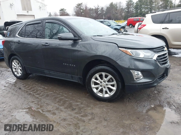 2019 Chevrolet Equinox LT with VIN 2GNAXUEV4K6106092, listed as a IAAI auction lot 42010880 with 66,011 mi miles and . Bid and sale history available at DreamBid. Image 1.