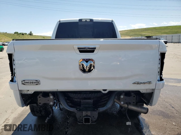 2022 Ram 2500 Longhorn with VIN 3C6UR5GL0NG124686, listed as a Copart auction lot 61404735 with 46,840 mi miles and Salvage title. Bid and sale history available at DreamBid. Image 6.