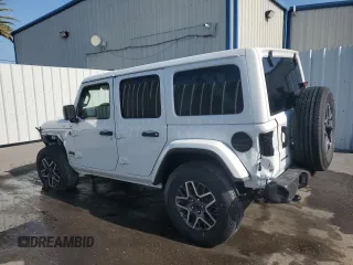 2025 Jeep Wrangler Sahara with VIN 1C4PJXEN5SW526553, listed as a Copart auction lot 54754885 with Not Provided miles and Clean Title. Bid and sale history available at DreamBid. Image 2.