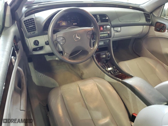 2001 Mercedes-Benz CLK-Class with VIN WDBLK65G01T079748, listed as a Copart auction lot 50126715 with 120,266 mi miles and Salvage Title. Bid and sale history available at carsss.com. Image 8.