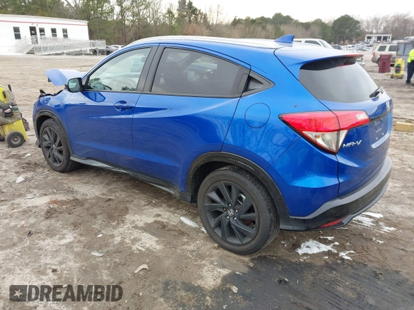 2022 Honda HR-V Sport with VIN 3CZRU6H15NM756188, listed as a IAAI auction lot 41407315 with 39,460 mi miles. Bid and sale history available at carsss.com. Image 3.