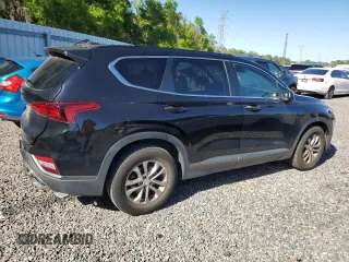 2019 Hyundai Santa Fe SE with VIN 5NMS23AD7KH087453, listed as a Copart auction lot 49356195 with 125,458 mi miles and Salvage Title. Bid and sale history available at carsss.com. Image 3.