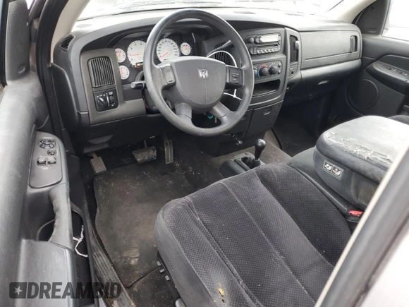2005 Dodge 1500 SLT with VIN 1D7HU16D65J607535, listed as a Copart auction lot 45557295 with 155,686 mi miles and Salvage Title. Bid and sale history available at DreamBid. Image 8.
