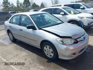 2004 Honda Civic VP with VIN 2HGES16364H613234, listed as a IAAI auction lot 41839322 with 219,906 mi miles. Bid and sale history available at carsss.com. Image 1.