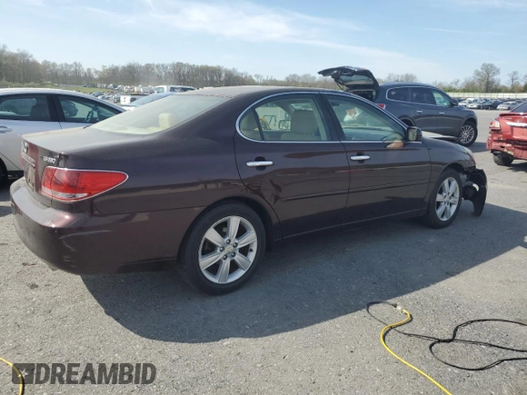 2005 Lexus ES 330 with VIN JTHBA30G355096669, listed as a Copart auction lot 54401565 with 159,963 mi miles and Salvage Title. Bid and sale history available at carsss.com. Image 3.