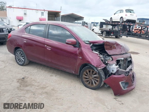 2017 Mitsubishi Mirage G4 SE with VIN ML32F4FJXHHF19834, listed as a IAAI auction lot 41309253 with 101,491 mi miles. Bid and sale history available at carsss.com. Image 1.
