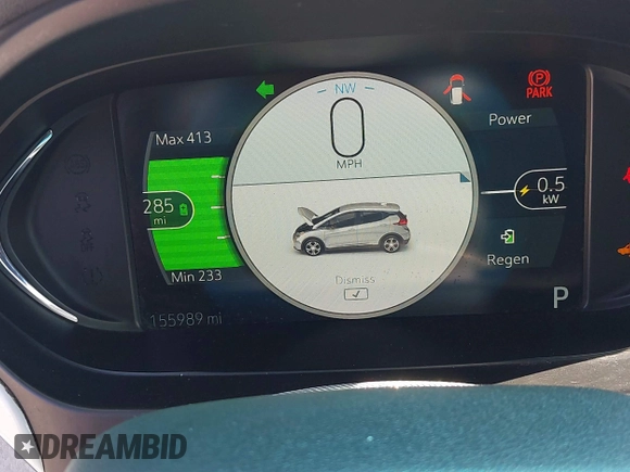 2020 Chevrolet Bolt EV LT with VIN 1G1FY6S01L4117935, listed as a IAAI auction lot 42381674 with 155,989 mi miles and . Bid and sale history available at DreamBid. Image 15.
