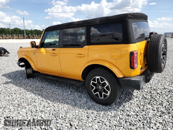 2021 Ford Bronco with VIN 1FMEE5BP5MLA90132, listed as a Copart auction lot 51509545 with 22,742 mi miles and Salvage Title. Bid and sale history available at carsss.com. Image 2.
