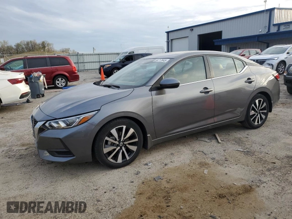 2021 Nissan Sentra SV with VIN 3N1AB8CV8MY330570, listed as a Copart auction lot 54717645 with 18,223 mi miles and Salvage Title. Bid and sale history available at carsss.com. Image 1.