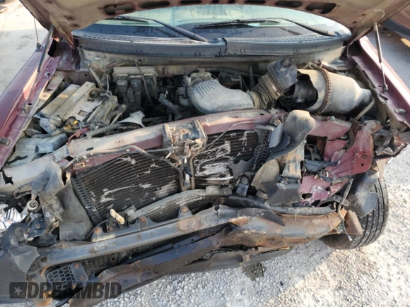 2005 Ford F-150 STX with VIN 1FTRX12W45FA42749, listed as a Copart auction lot 58972175 with Not provided miles and Non repairable. Bid and sale history available at DreamBid. Image 11.