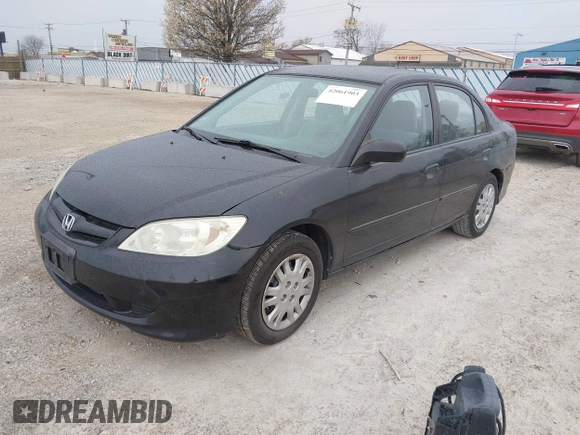 2005 Honda Civic LX with VIN 2HGES16515H500892, listed as a IAAI auction lot 42061903 with 145,710 mi miles and . Bid and sale history available at DreamBid. Image 2.
