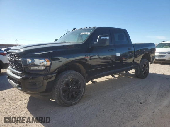 2024 Ram 2500 Big Horn with VIN 3C6UR5DL9RG177929, listed as a Copart auction lot 84730124 with 9,117 mi miles and Salvage Title. Bid and sale history available at carsss.com. Image 1.