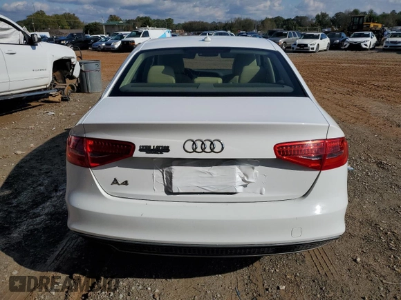 2015 Audi A4 Premium with VIN WAUAFAFL7FA022958, listed as a Copart auction lot 80748094 with 143,346 mi miles and Salvage Title. Bid and sale history available at carsss.com. Image 6.