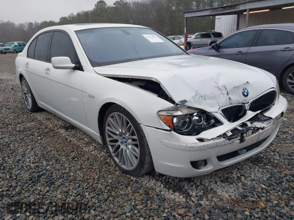2008 BMW 7 Series 750i with VIN WBAHL83588DT12097, listed as a IAAI auction lot 41553816 with 110,672 mi miles and . Bid and sale history available at DreamBid. Image 1.