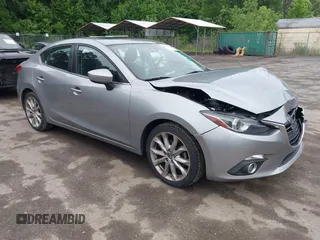 2014 Mazda 3 S Grand Touring z VIN JM1BM1W36E1206915, wystawiony jako IAAI lot #42315062 z przebiegiem 157 945 mil mil oraz . Historia ofert i sprzedaży dostępna na DreamBid. Obrazek 1.