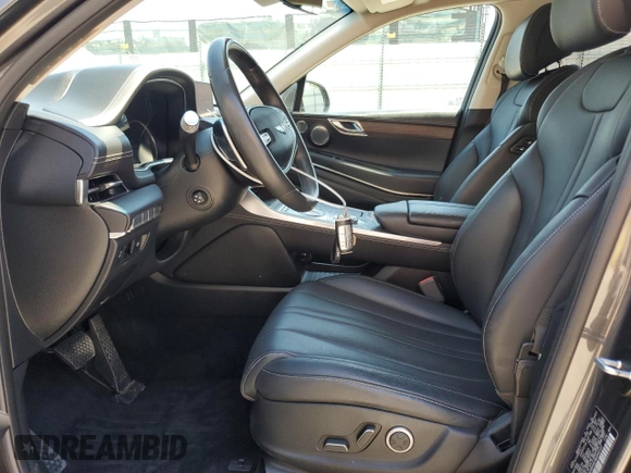 2021 Genesis GV80 with VIN KMUHB4SB7MU040137, listed as a Copart auction lot 65228045 with 74,658 mi miles and Salvage title. Bid and sale history available at DreamBid. Image 7.