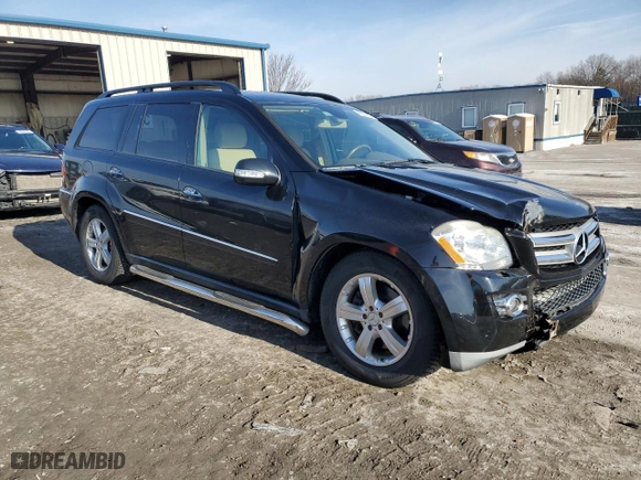 2007 Mercedes-Benz GL-Class with VIN 4JGBF71E87A228502, listed as a Copart auction lot 46227805 with NaN miles and Salvage Title. Bid and sale history available at carsss.com. Image 4.