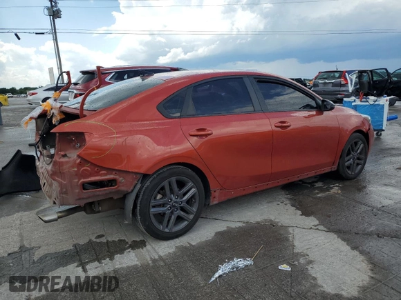 2021 Kia Forte GT-Line with VIN 3KPF34AD4ME318985, listed as a Copart auction lot 59023575 with 94,572 mi miles and Salvage title. Bid and sale history available at DreamBid. Image 3.