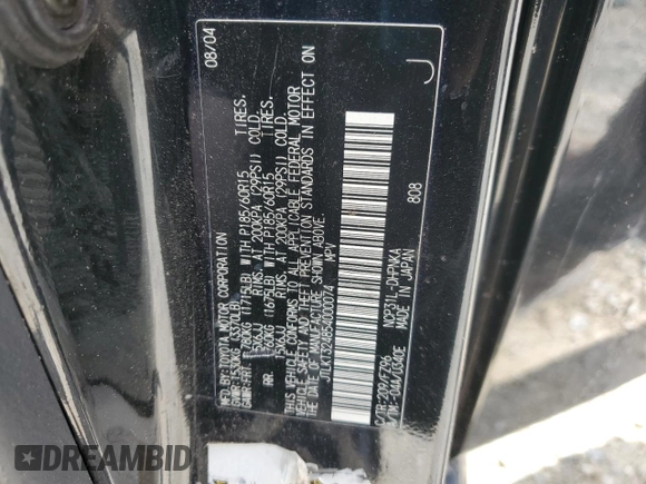 2005 Scion xB z VIN JTLKT324854000074, wystawiony jako Copart lot #52434605 z przebiegiem 480 748 mil mil oraz Szkody całkowita. Historia ofert i sprzedaży dostępna na DreamBid. Obrazek 12.