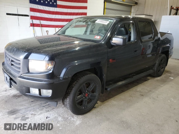 2013 Honda Ridgeline RTL with VIN 5FPYK1F57DB008861, listed as a Copart auction lot 55998335 with 226,567 mi miles and Salvage title. Bid and sale history available at DreamBid. Image 1.