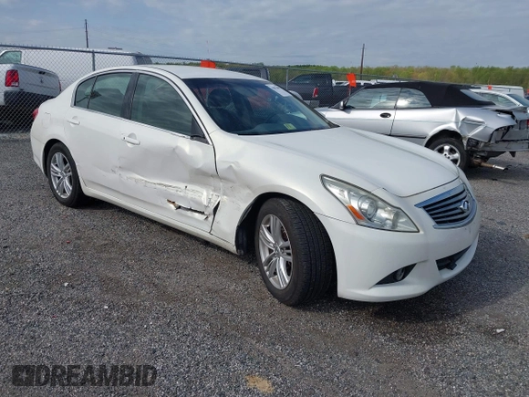 2011 Infiniti G37 Sedan Journey with VIN JN1CV6AP3BM505851, listed as a IAAI auction lot 42072092 with 27,346 mi miles. Bid and sale history available at carsss.com. Image 1.