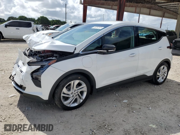 2023 Chevrolet Bolt EV 1LT with VIN 1G1FW6S07P4134718, listed as a Copart auction lot 59797105 with 25,215 mi miles and Non repairable. Bid and sale history available at DreamBid. Image 1.