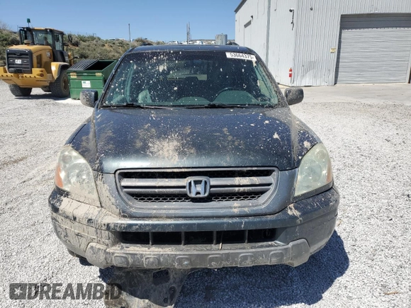 2005 Honda Pilot EX-L with VIN 2HKYF18665H521444, listed as a Copart auction lot 53664375 with 197,436 mi miles and Salvage Title. Bid and sale history available at DreamBid. Image 5.