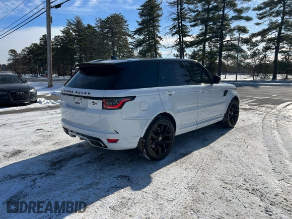2021 Land Rover Range Rover Sport SVR with VIN SALWZ2RE4MA761665, listed as a Copart auction lot 42854065 with 111,581 mi miles and Clean Title. Bid and sale history available at carsss.com. Image 4.
