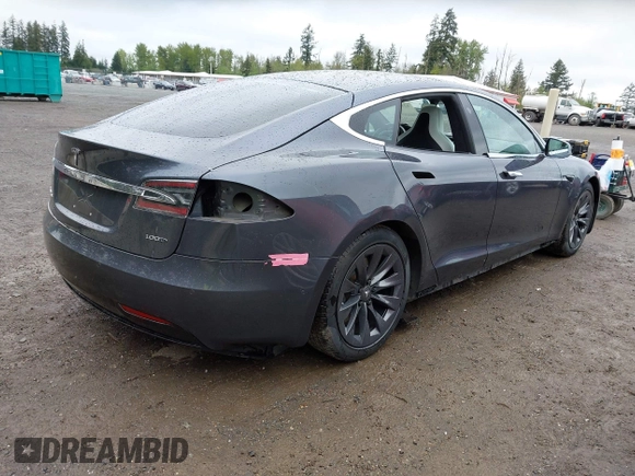 2017 Tesla Model S 100D with VIN 5YJSA1E26HF224568, listed as a IAAI auction lot 42140201 with 102,403 mi miles. Bid and sale history available at carsss.com. Image 4.