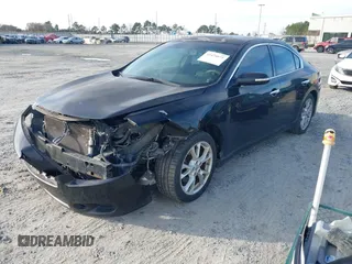 2012 Nissan Maxima SV with VIN 1N4AA5AP9CC869425, listed as a IAAI auction lot 41474671 with 106,024 mi miles and . Bid and sale history available at DreamBid. Image 2.