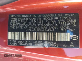 2013 Scion iQ z VIN JTNJJXB0XDJ024874, wystawiony jako IAAI lot #41832058 z przebiegiem Nie podano mil oraz . Historia ofert i sprzedaży dostępna na DreamBid. Obrazek 9.