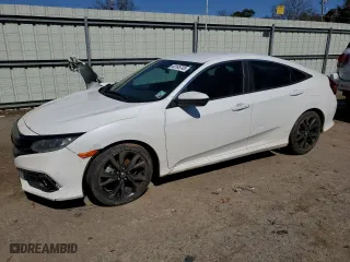 2019 Honda Civic Sedan Sport with VIN 19XFC2F81KE048823, listed as a Copart auction lot 48165745 with NaN miles and Salvage Title. Bid and sale history available at carsss.com. Image 1.
