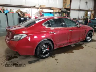 2021 Genesis G70 3.3T with VIN KMTG74LE9MU066040, listed as a Copart auction lot 89327485 with 69,315 mi miles and Clean Title. Bid and sale history available at carsss.com. Image 3.