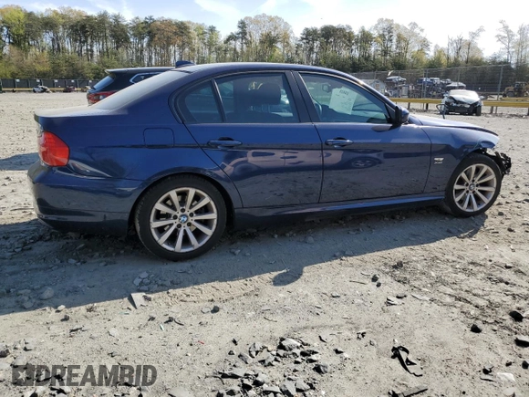 2011 BMW 3 Series 328i xDrive with VIN WBAPK5G51BNN51791, listed as a Copart auction lot 53617095 with 109,988 mi miles and Salvage Title. Bid and sale history available at carsss.com. Image 3.