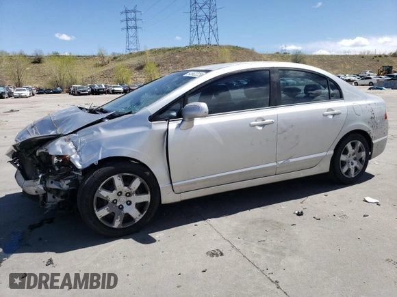 2008 Honda Civic LX with VIN JHMFA16568S001202, listed as a Copart auction lot 54562225 with 117,344 mi miles and Salvage Title. Bid and sale history available at DreamBid. Image 1.