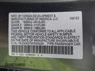 2023 Acura Integra Technology with VIN 19UDE4G75PA009229, listed as a IAAI auction lot 41581684 with Not Provided miles and . Bid and sale history available at DreamBid. Image 9.