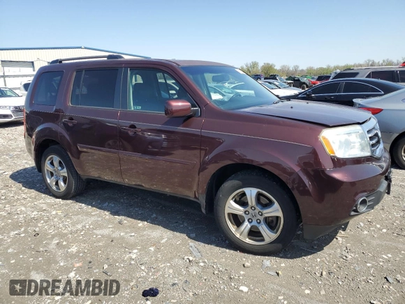 2012 Honda Pilot EX-L with VIN 5FNYF4H51CB080729, listed as a Copart auction lot 51918975 with 71,927 mi miles and Salvage Title. Bid and sale history available at carsss.com. Image 4.