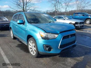 2013 Mitsubishi Outlander Sport ES with VIN 4A4AR3AU9DE011433, listed as a IAAI auction lot 41545579 with 109,583 mi miles. Bid and sale history available at carsss.com. Image 1.
