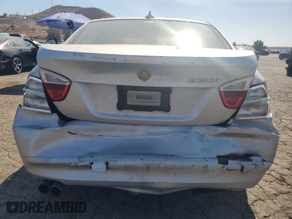 2006 BMW 3 Series 330i with VIN WBAVB335X6AZ85075, listed as a Copart auction lot 63092735 with 126,134 mi miles and Salvage title. Bid and sale history available at DreamBid. Image 6.