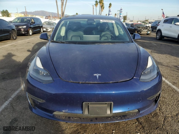 2021 Tesla Model 3 Standard Range Plus with VIN 5YJ3E1EA0MF095706, listed as a Copart auction lot 79754074 with 117,208 mi miles and Salvage Title. Bid and sale history available at carsss.com. Image 5.