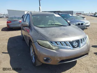 2009 Nissan Murano SL with VIN JN8AZ18W99W153743, listed as a IAAI auction lot 41674424 with 195,750 mi miles. Bid and sale history available at carsss.com. Image 1.