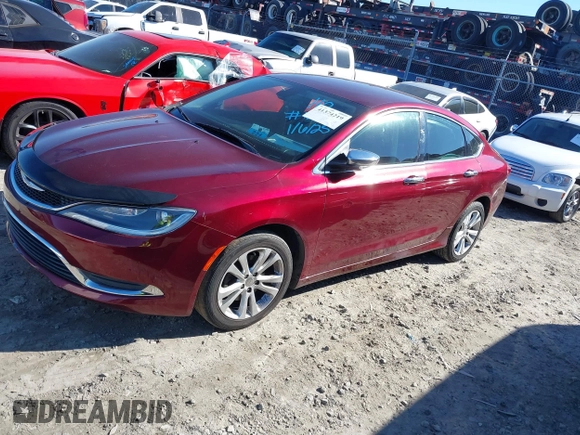 2015 Chrysler 200 Limited with VIN 1C3CCCAB7FN576741, listed as a IAAI auction lot 41374219 with 132,844 mi miles and . Bid and sale history available at DreamBid. Image 17.